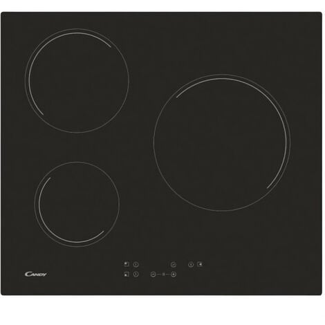 Table de cuisson vitrocéramique - 3 foyers dont une zone de cuisson de  29,5cm - E6322C - Plaque vitrocéramique - Achat & prix
