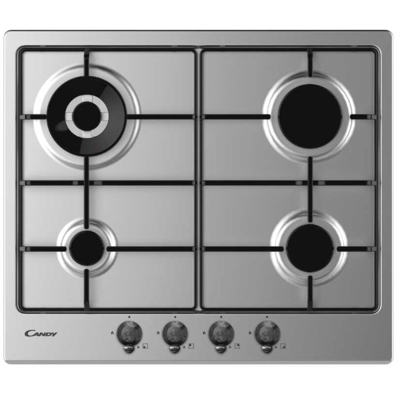 Candy Classic CHW6BR4WTX Acier inoxydable Intégré 60 cm Gaz 4 zone(s)