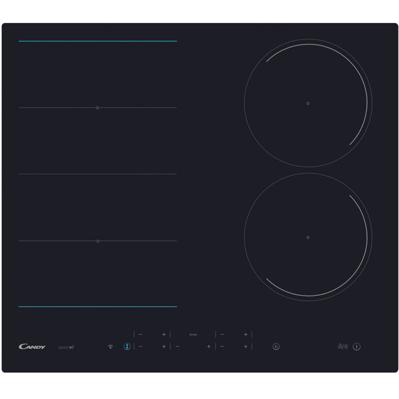Candy CIES644DCWIFI Plaque de cuisson à induction encastrable 59 cm 4 feux Noir Candy CIES644DCWIFI Plaque de cuisson à induction encastrable 59 cm 4 feux Noir