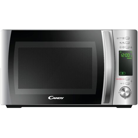 Candy COOKinAPP Forno a Microonde con Grill, 20 Litri, 700W, 40 Programmi, App Simply-Fi, Funzione Defrost e Start Express, Child Lock, Libera Installazione, 44 x 35,75 x 25,9 cm, Argento - CMXG20DS