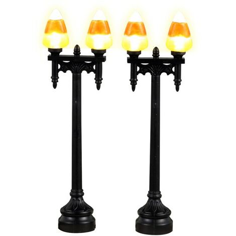 Candy Corn Street Light Set of 2 B/O 4.5V Réf. 34071