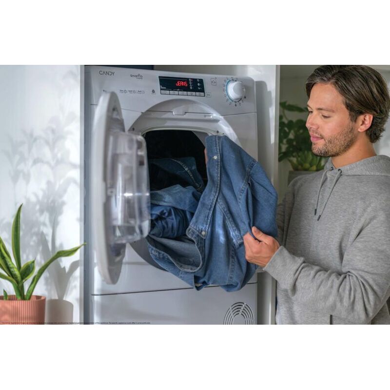Candy CRO EH9N2TE-S Asciugatrice Libera Installazione 9 Kg, Pompa Di Calore, Smart Touch, Classe D, Bianco