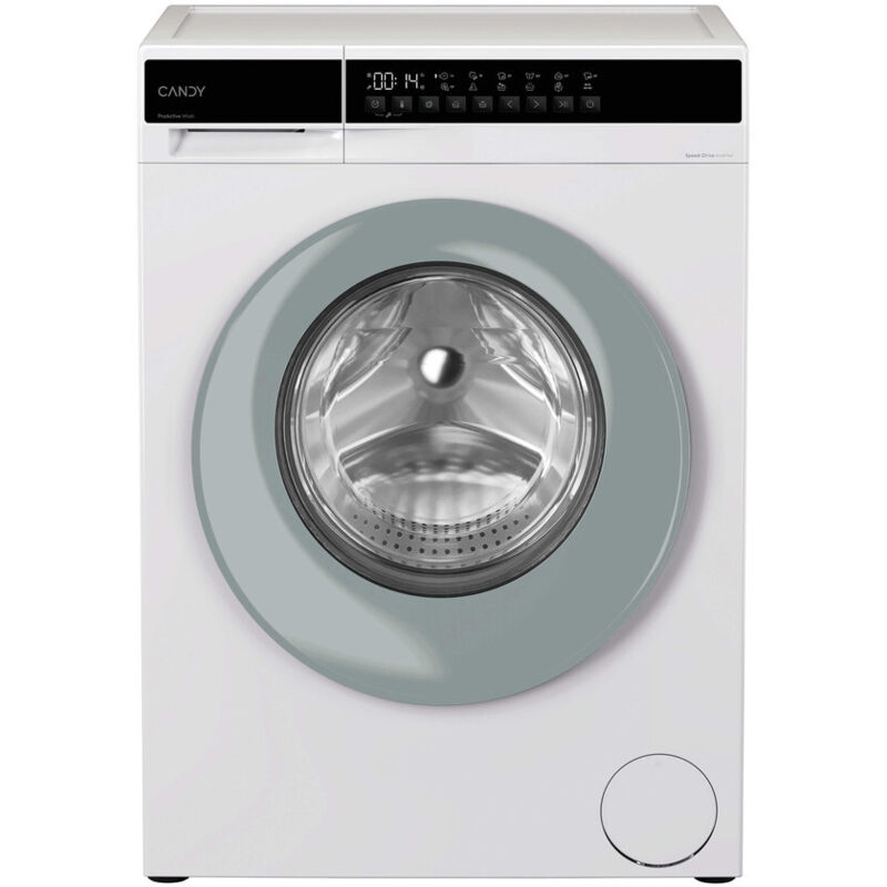 Candy Easy, Lavatrice Slim 7 KG, 15% più efficente della classe A, 1200 giri, Bianco, Inverter, Fresh Vapor, EY 27SE7-S