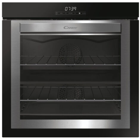 Candy FCDNE808VX Forno Elettrico Multifunzione da Incasso Capacita' 75 Litri Classe energetica A 14 funzioni Doppia cavita' Full Touch Luci interne LED 60 cm Inox