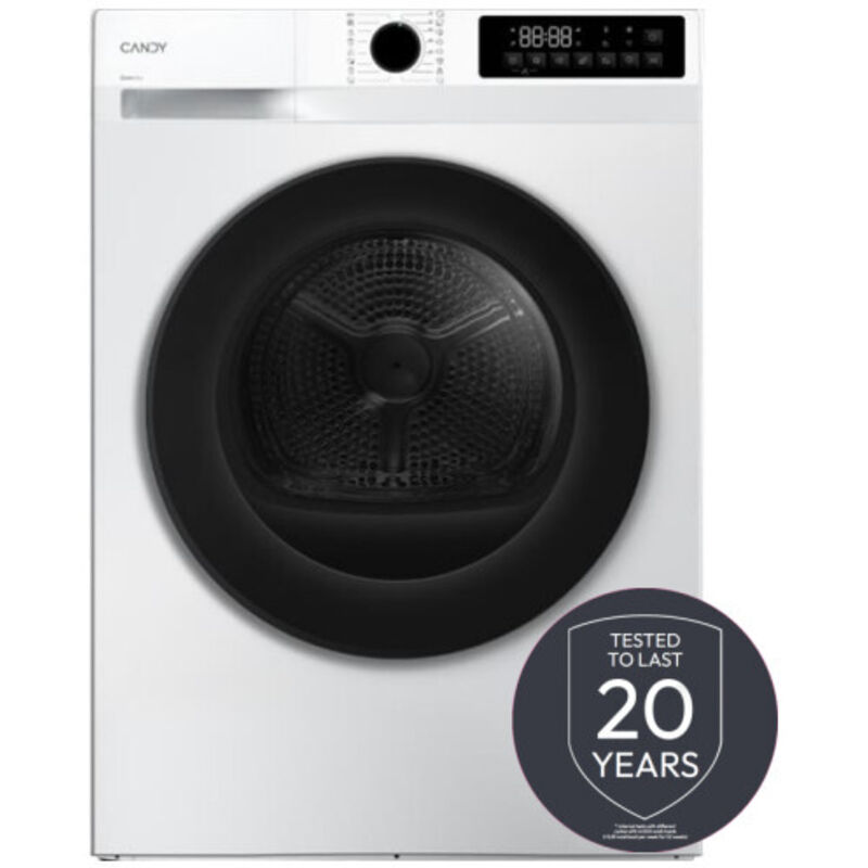 Candy GDS 8N2B-S asciugatrice Libera installazione Caricamento frontale 8 kg Bianco