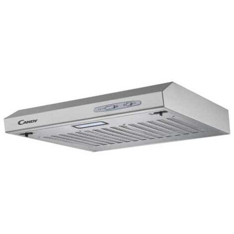 Candy – Hotte casquette 60 cm avec éclairage LED – Aspiration 209,7 m³/h – 3 vitesses – Filtre à charbon inclus – CFT6105S