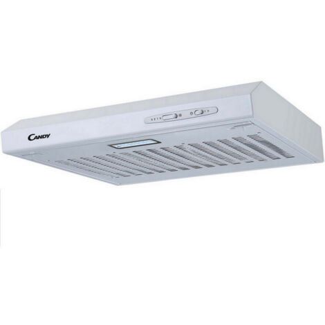 Candy – Hotte casquette 600mm 209,7 m³/h – 3 vitesses – Niveau sonore 71 dB – Éclairage LED – CFT6104W
