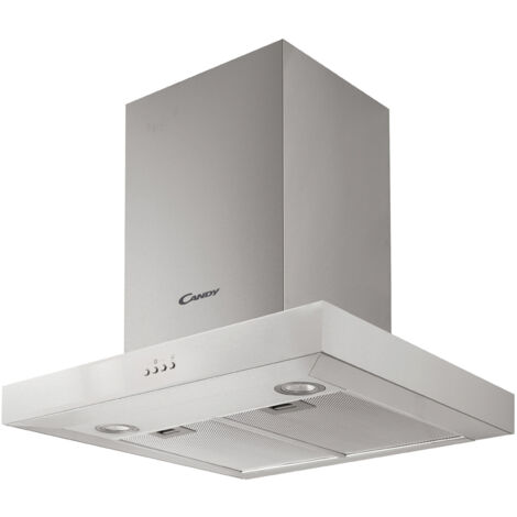 Candy – Hotte décorative murale 600mm – Extraction 620 m³/h – 3 vitesses – Classe C – Acier inoxydable – CMB655X