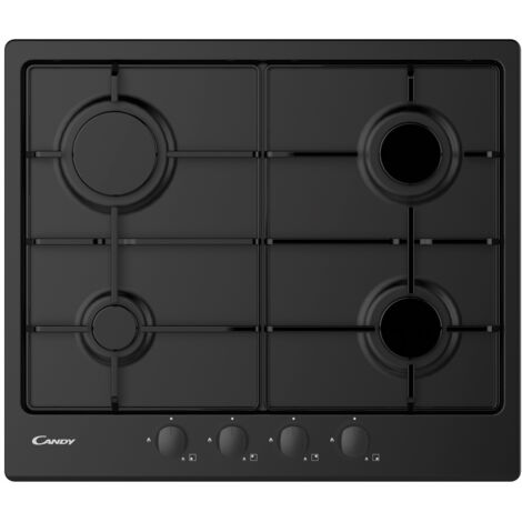 Candy Idea CHW6BRBB Plaque de cuisson à gaz encastrable 4 feux Noir