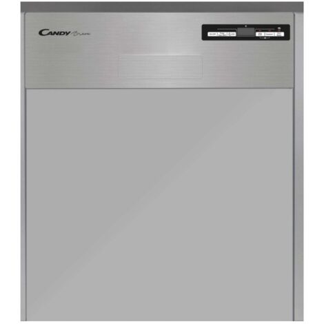 Candy – Lave-vaisselle semi-intégré 13 couverts – Classe d'efficacité énergétique E – Niveau sonore 46 dB – Acier inoxydable – Consommation 10,4 L/cycle