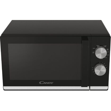 Candy Moderna Forno a Microonde con Grill, 20 Litri, 700W, 6 Livelli di Potenza, Funzione Defrost, Timer e Segnale di Fine Cottura, App hOn, Libera Installazione, 45,2 x 36 x 26,2 cm, Nero - CMG20TNMB