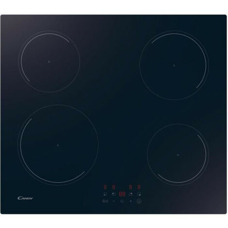 Candy – Plaque induction 4 feux 21 cm – Puissance 3 kW – 3 boosters – 9 niveaux de puissance – Fonction Power Management - CI642CBB