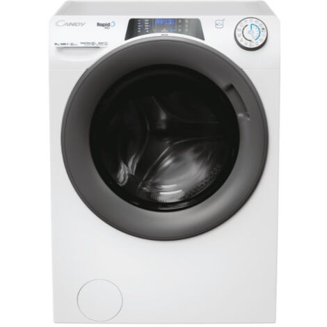 Candy RapidÓ PRO RP 6106BWMR8-S. Tipo di carica: Caricamento frontale. Capacità cestello: 10 kg, Classe di efficienza della centrifuga: B, Silenziosità (centrifuga): 78 dB, Velocità ... - RP6106BWMR8S