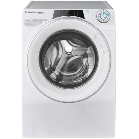 Candy RapidÓ RO41274DWMST/1-S. Tipo di carica: Caricamento frontale. Capacità cestello: 7 kg, Classe di efficienza della centrifuga: B, Silenziosità (centrifuga): 74 dB, Velocità ... - RO41274DWMST1-S