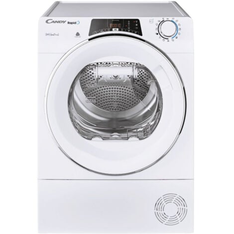 Candy Rapido' ROE H9A2TCEX-S Asciugatrice Libera Installazione Caricamento Frontale 9 kg A++ Bianco