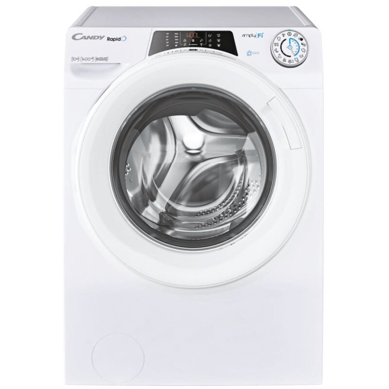 Candy - RapidÓ ro 14104DWME/1-S lavatrice Libera installazione Caricamento frontale 10 kg 1400 Giri/min a Bianco. Tipo di carica: Caricamento