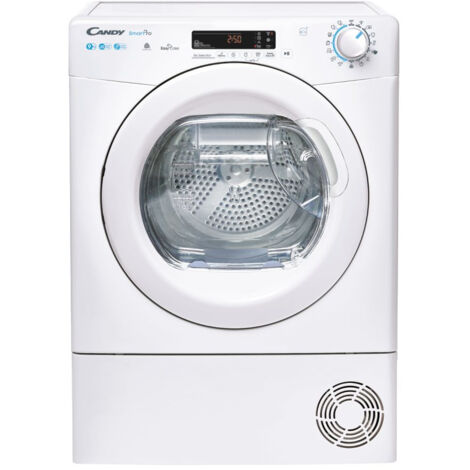 Candy – Sèche-linge à condensation 9 kg – Classe A++ – Niveau sonore 66 dB – Chargement frontal – 15 programmes de séchage - CSOEH9A2DES
