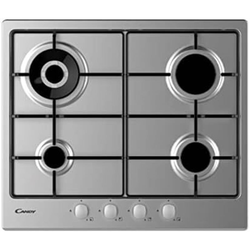 Candy Idea CHW6BR4WX Acier inoxydable Intégré 60 cm Gaz 4 zone(s)
