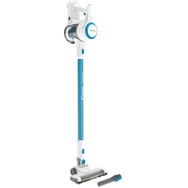 Candy - Viva CVIVA02E - Aspirateur Balai sans fil multifonction - 22 v - Autonomie 30 min - Bleu / Blanc