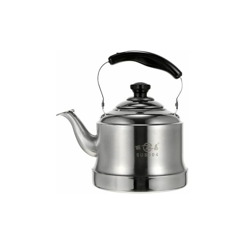 2L Whistling Bouilloire avec Ergonomique Poignée en Acier Inoxydable Théière d'eau Bouillante Boisson Contenant Plus Chaud avec Passoire pour La