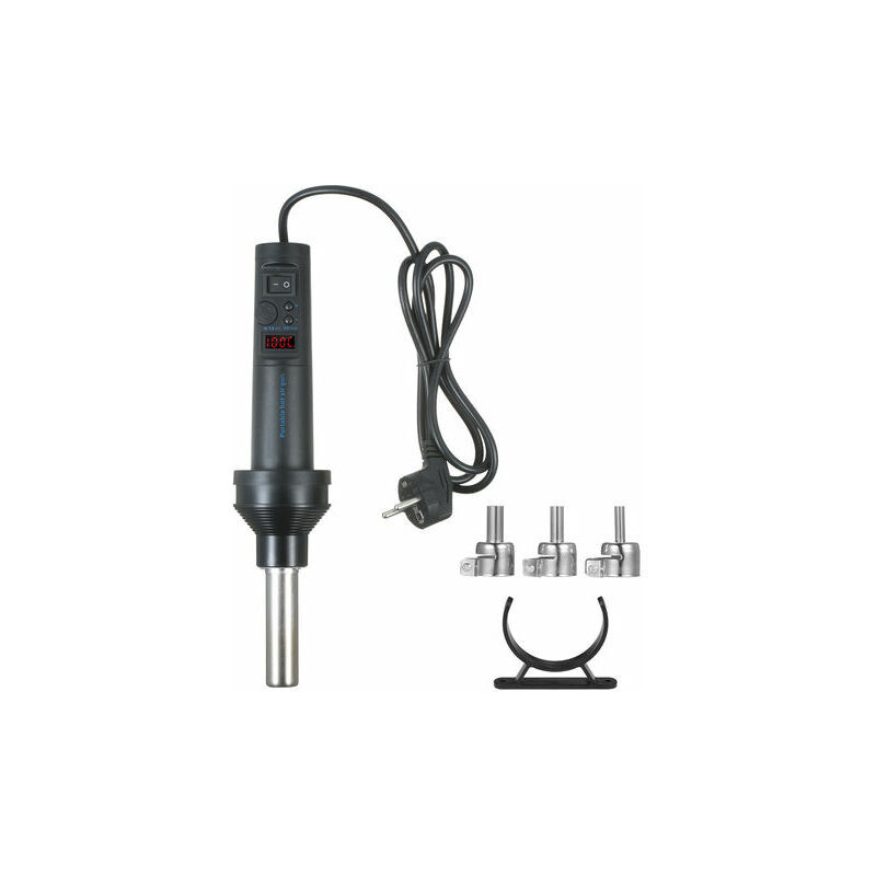 Ulisem - 420W Mini Pistolet à Air Chaud Pistolet Thermique, écran Numérique, Température Et Débit D'Air Réglables Pour Le Bricolage, Le
