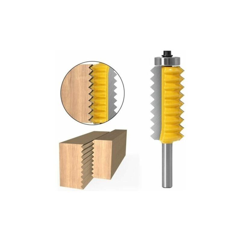 Ulisem - 8 mm Shank panneau surélevé « v » Bits joint entures Colle Fraise for bois Tenon Boiseries cône Tenon fraisage Tenoning machine (Size :