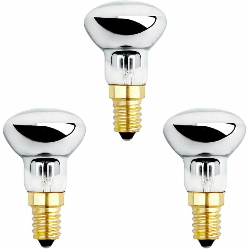 Ulisem - Ampoule E14 R39 25W pour Lampe de Lave, Dimmable, Blanc Chaud 2600K, 250LM, Ampoules Réflecteur Petit Culot pour Chauffer Lampe à Bulles,