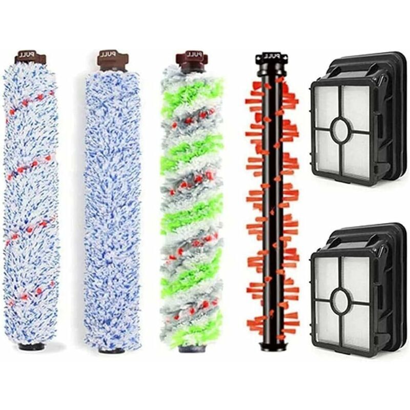 Ulisem Bissell Crosswave 4 brosse principale + 2 tamis filtrant 1866 1785 2052 1713 2225 Accessoires de brosse pour aspirateur Bissell Crosswave (4