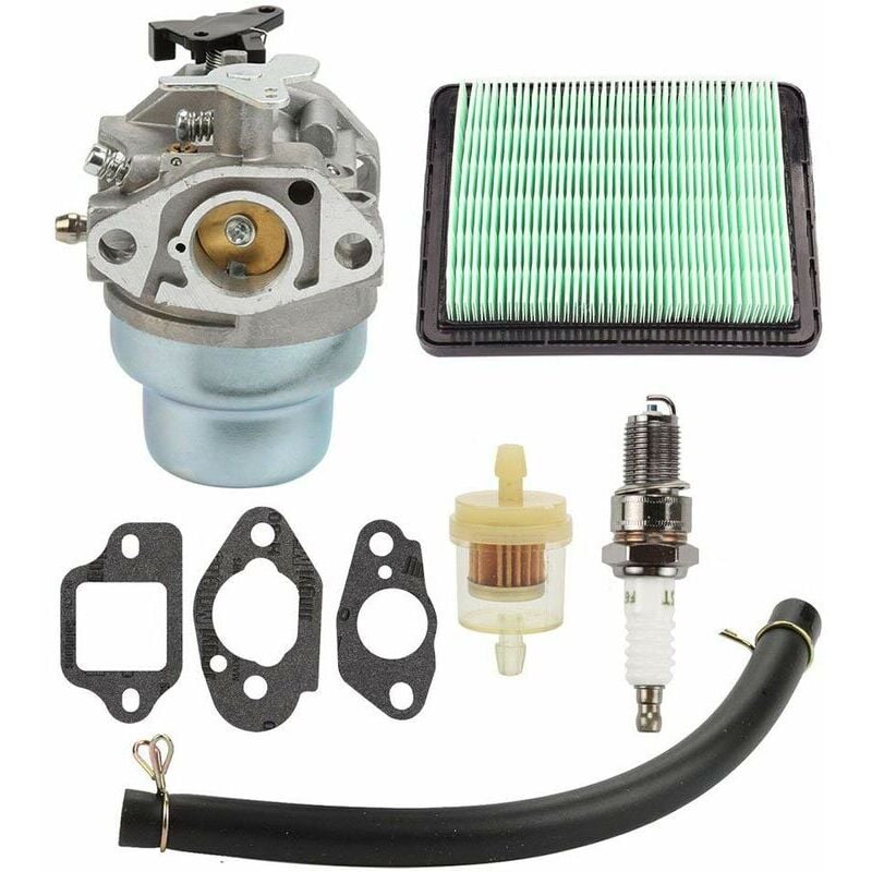 Carburateur avec joint de bougie d'allumage Kit de filtre à air de carburant pour Honda GCV160 GCV160A GCV160LA HRB216 HRS216 HRR216 HRT216 HRZ216