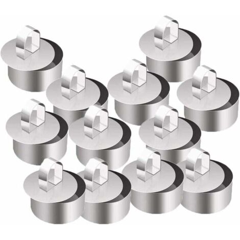 AUTRES Candyse Lot de 12 anneaux à gâteau, moules à gâteau en mousse et anneau de pâtisserie, anneaux de pâtisserie