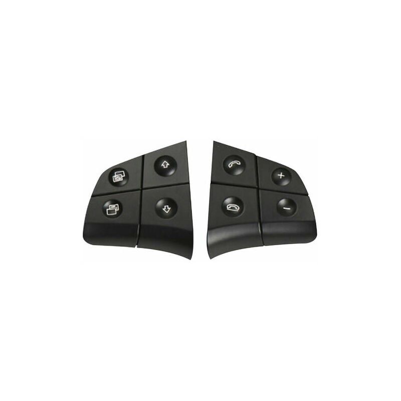 Remplacement Des Boutons De Commande Au Volant Pour Mercedes Benz W164 W245 W251 Ml Gl Br Classe, Noir, 4 Cles - Ulisem