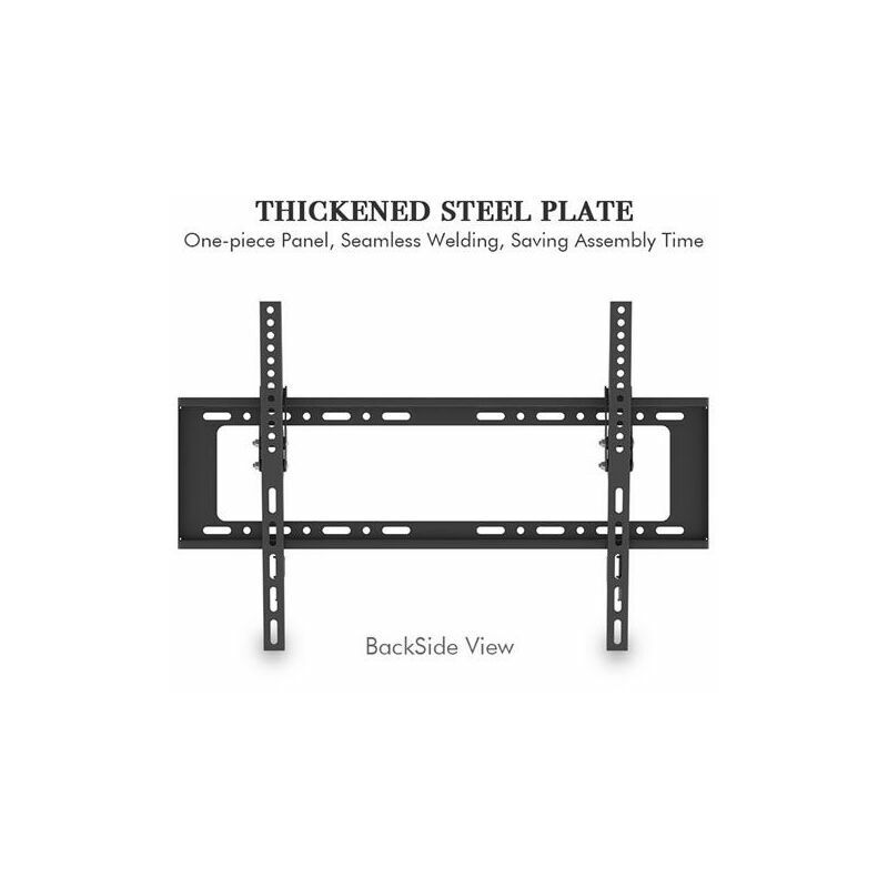 Support Mural tv pour écrans 32-70 Pouces (81.3-177.8 cm) led lcd Plasma et Courbé , Capacité Max 50kg, Noir - Ulisem