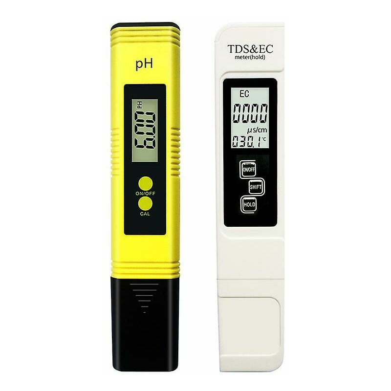 Ulisem - Testeur de pH, testeur de pH de piscine mesure tds pH ec température qualité de l'eau testeur de pH pour eau potable, piscine, aquarium,