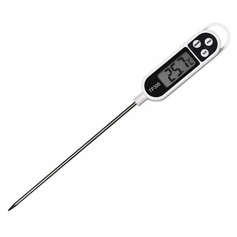 Ulisem - Thermomètre de cuisine numérique Thermomètre alimentaire Longue sonde instantanée 5 secondes lcd Grand thermomètre à écran
