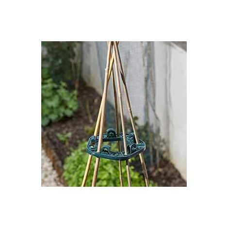 Cane Connectors & Supports Suitable for Most Cane Diameters Garden Outdoor Indoor Gardening Tool Growth Supporting Wigmam, Ridge, Grow Bag Supports (Cane Connectors 5pk)