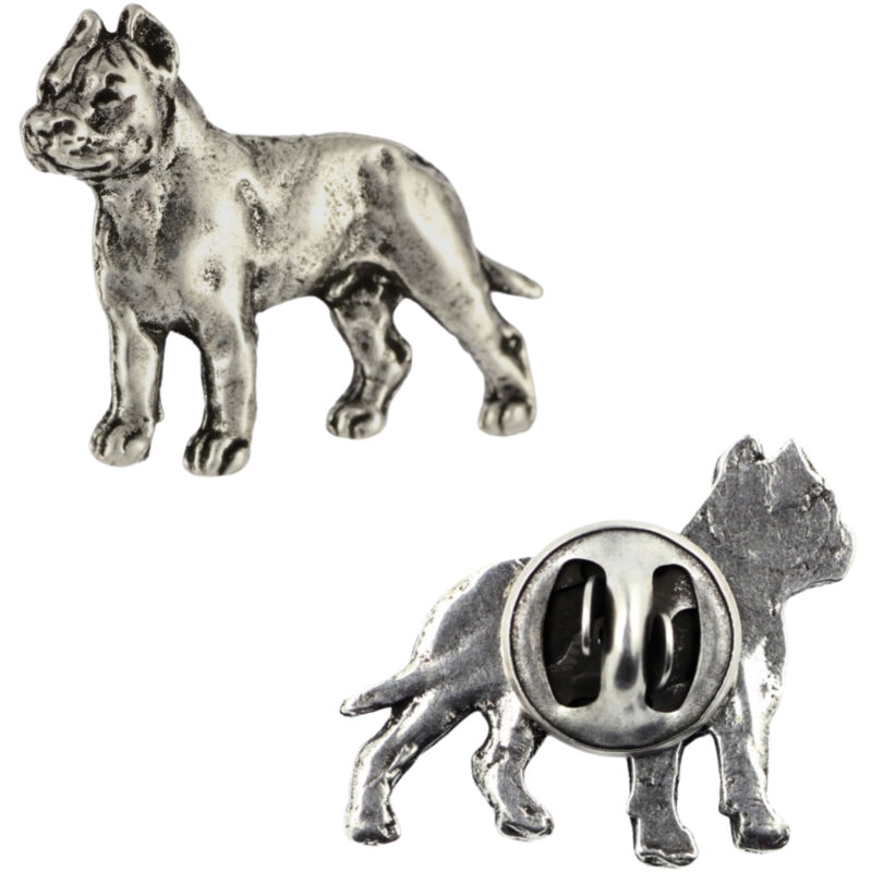 Image of Cane Corso Italiano I - spilla per cani argentata, spilla elegante, decorazione per bavero di Art-Dog