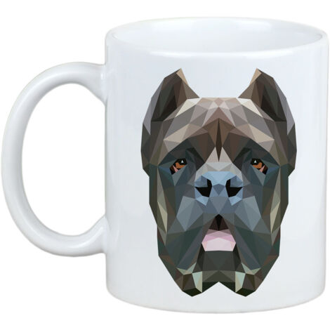Cane Corso Italiano - Mug avec photo et inscription chien géométrique Art-Dog