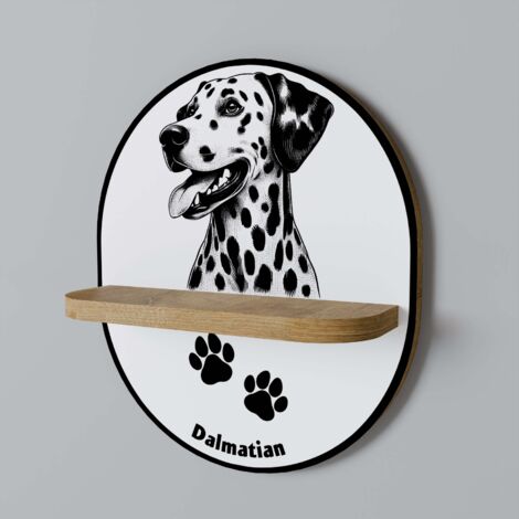 CANE DALMATA Mensola ovale