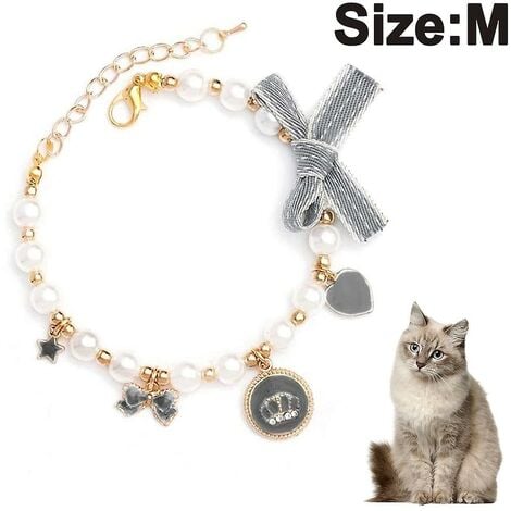 Collana gatto collare per animali domestici anallergico Non sbiadito 2  colori collana per gatti in stile