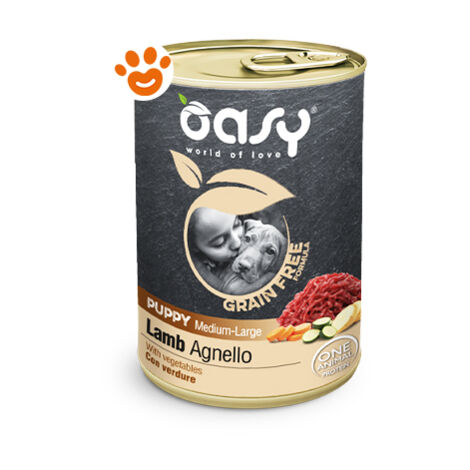 Cane Grain Free Puppy Medium Large con Agnello 400 gr OASY