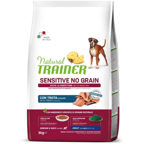 Cane - Natural Trainer Sensitive Adult 3Kg M/M Trota No Grain