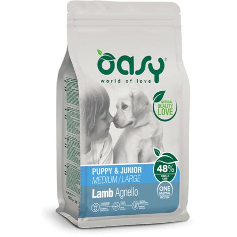 Cane Puppy Medium Large con Agnello 2,5-12 kg OASY - size 2