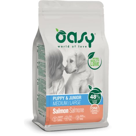 Cane Puppy Medium Large con Salmone 2,5 - 12 kg OASY - size 12 Kg