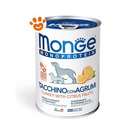 Cane - Tacchino,Riso e Agrumi Special Fruits Monge - size 300 gr