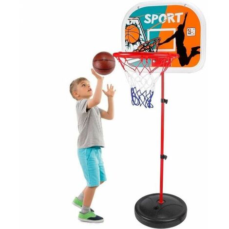 Canestro basket altezza regolabile con tabellone e palla per bambini LARGE 94939