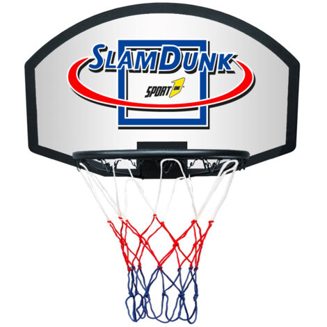 Canestro da Basket 71x45 cm  Slam Dunk Bianco Nero