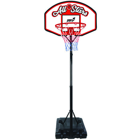 Canestro da Basket Esterno Altezza Allungabile 190-260 cm in Ferro
