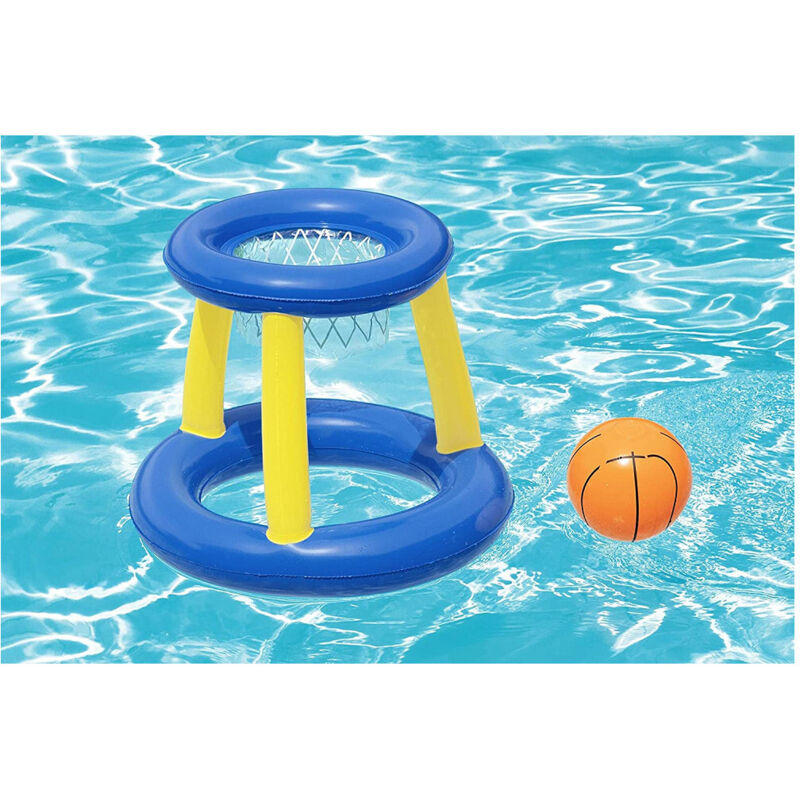 Trade Shop - Canestro Da Basket Gioco Gonfiabile Per Bambini Splash 'N' Hoop 61Cm Palla 52418 -