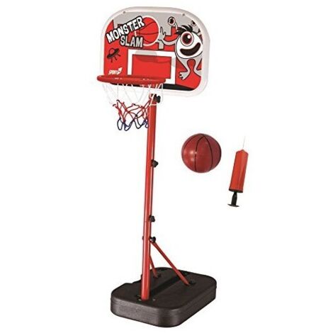 Canestro da Basket Piantana Pallone Pompa Aria Pallacanestro Bambini Regolabile