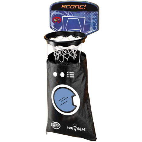 Canestro Lavatrice da Basket Ø 25 cm Gioco con Cesto Biancheria Nero